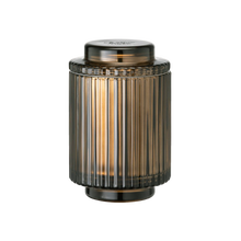 Load image into Gallery viewer, Aurélie Reeded Glass Candle: Hearth &amp; Velvet Flames - (M)