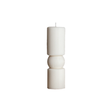 Load image into Gallery viewer, Roman Ribbed Pillar Candle
