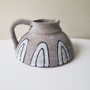Hand Painted Terra-cotta Pitcher