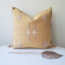 Load image into Gallery viewer, Orange Blossom Cactus Silk Pillow