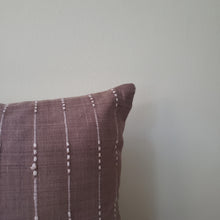 Load image into Gallery viewer, Auburn Brown Striped Changmai Pillow