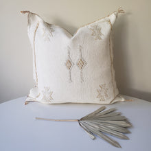 Load image into Gallery viewer, White Lace Sabra Silk Pillow