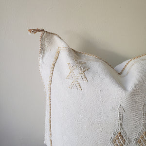 White Lace Sabra Silk Pillow