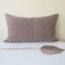 Load image into Gallery viewer, Brown &amp; Cream Striped Pillow