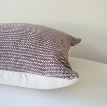 Load image into Gallery viewer, Brown &amp; Cream Striped Pillow