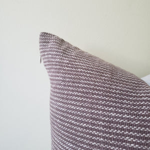 Brown & Cream Striped Pillow