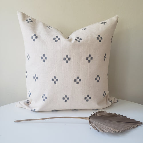 Blue Jewel Hmong Pillow