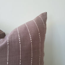 Load image into Gallery viewer, Auburn Brown Striped Changmai Pillow