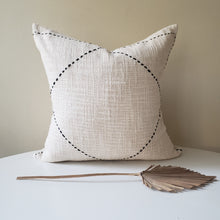 Load image into Gallery viewer, Cream &amp; Black Neutral Pillow