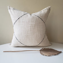 Load image into Gallery viewer, Cream &amp; Black Neutral Pillow