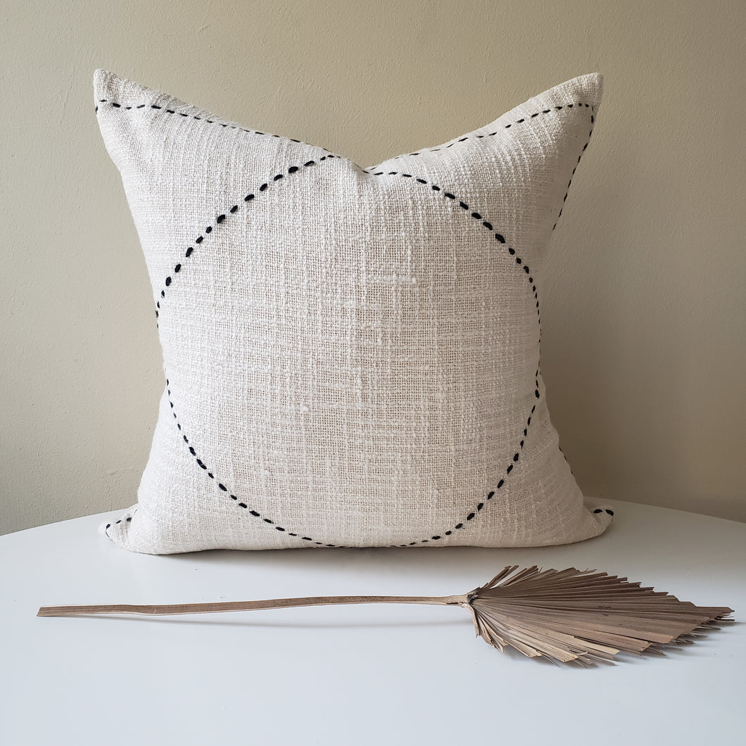 Cream & Black Neutral Pillow