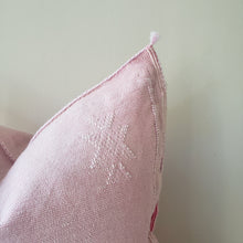 Load image into Gallery viewer, Soft Pink Sabra Silk Pillow
