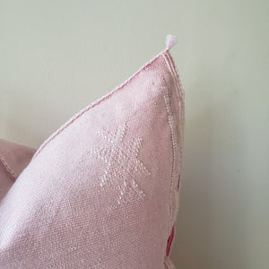 Soft Pink Sabra Silk Pillow