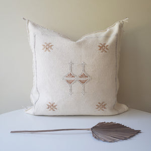 Pearl White Sabra Silk Pillow