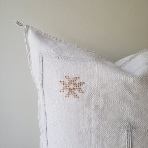 Pearl White Sabra Silk Pillow