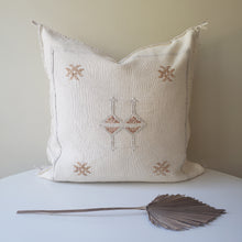 Load image into Gallery viewer, Pearl White Sabra Silk Pillow