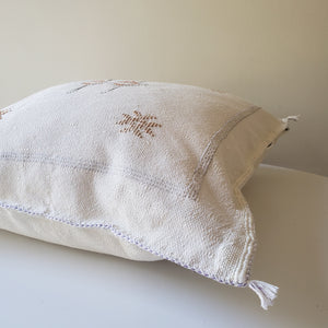 Pearl White Sabra Silk Pillow