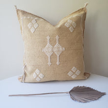 Load image into Gallery viewer, Mustard Sabra Silk Pillow