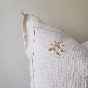 Dreamy White Sabra Silk Pillow