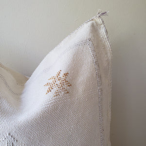 Dreamy White Sabra Silk Pillow