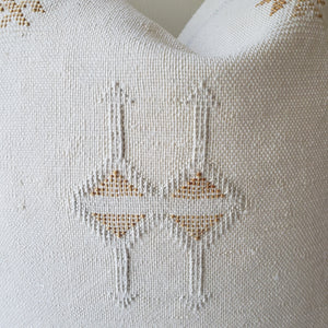 Dreamy White Sabra Silk Pillow