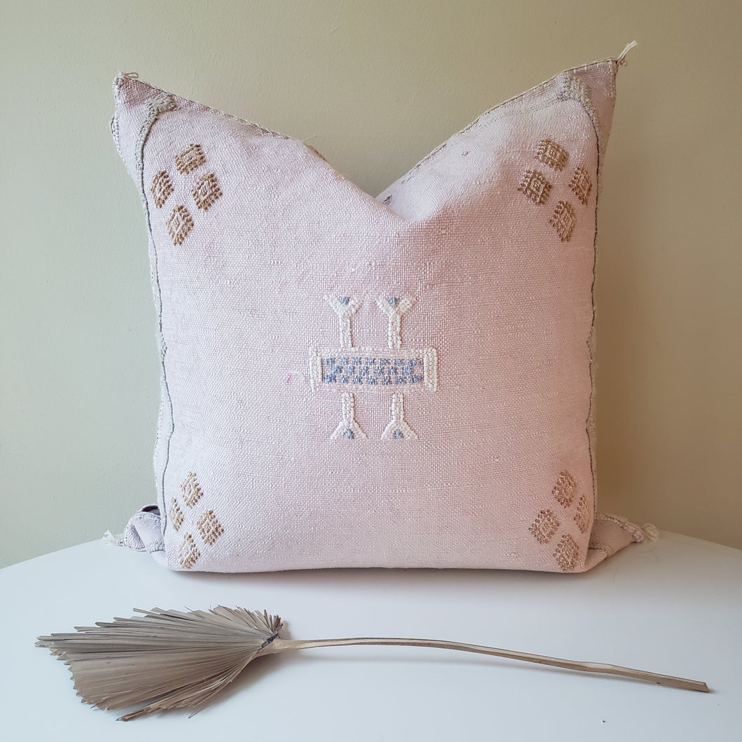 Dreamy Pink Sabra Silk Pillow