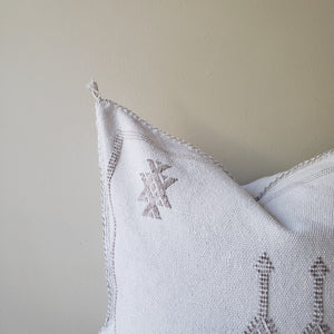 Pearl White Sabra Silk Pillow