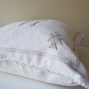 Pearl White Sabra Silk Pillow