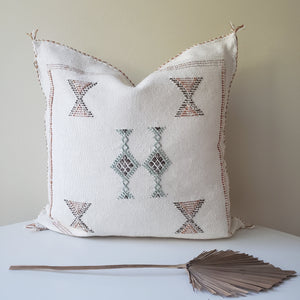 White Moon Sabra Silk Pillow