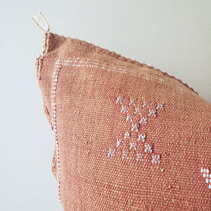 Caramel Terracotta Sabra Silk Pillow