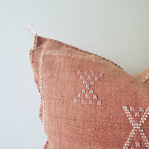 Caramel Terracotta Sabra Silk Pillow