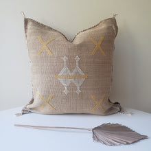 Load image into Gallery viewer, Almond Brown Cactus Silk Pillow