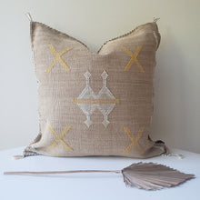 Load image into Gallery viewer, Almond Brown Cactus Silk Pillow