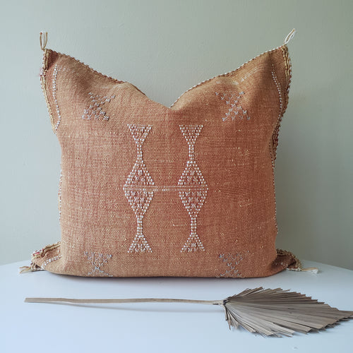 Terracotta Sabra Silk Pillow