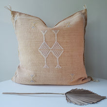 Load image into Gallery viewer, Golden Sand Sabra Silk Pillow