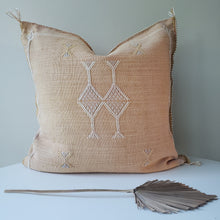 Load image into Gallery viewer, Golden Sand Sabra Silk Pillow