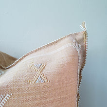 Load image into Gallery viewer, Golden Sand Sabra Silk Pillow