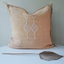 Load image into Gallery viewer, Golden Sand Sabra Silk Pillow