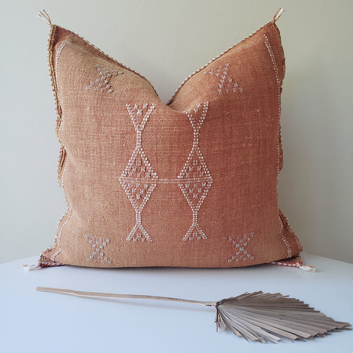 Terracotta Sabra Silk Pillow