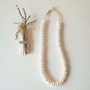 White Saucer Beads