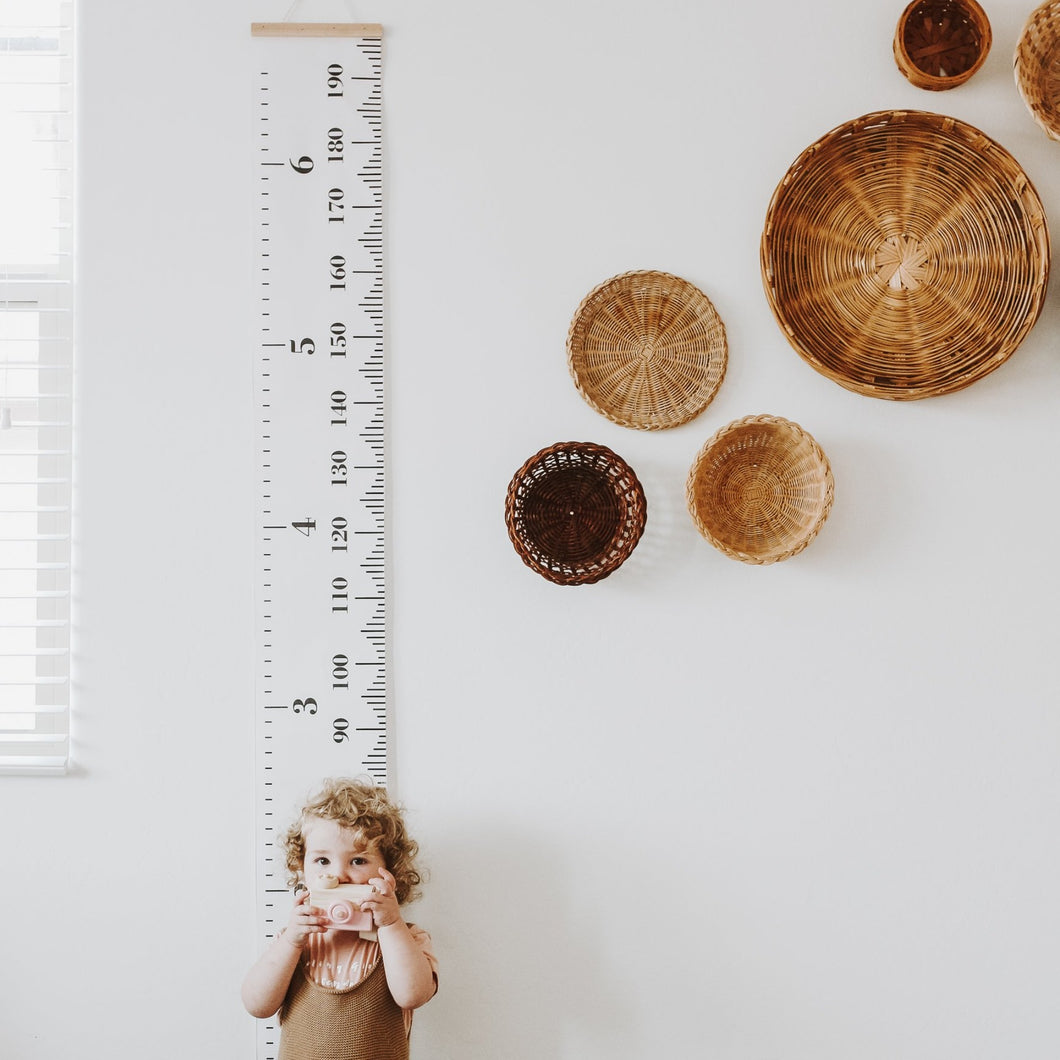Wood and Canvas Growth Chart