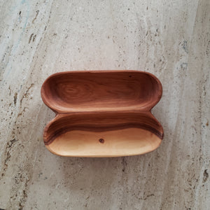 Handcrafted wooden spice bowl