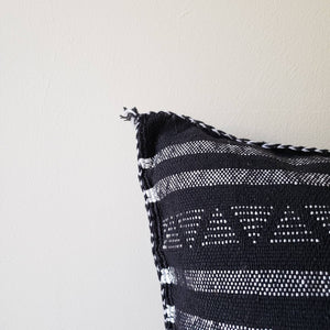 Black Sabra Silk Pillow