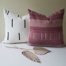 Load image into Gallery viewer, Plum Block Printed Pillow