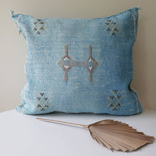 Load image into Gallery viewer, Turquoise Heaven Sabra Silk Pillow