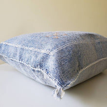 Load image into Gallery viewer, Ocean Blue Sabra Silk Pillow