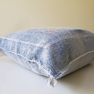 Ocean Blue Sabra Silk Pillow