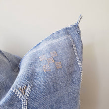 Load image into Gallery viewer, Ocean Blue Sabra Silk Pillow