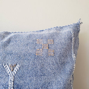Ocean Blue Sabra Silk Pillow